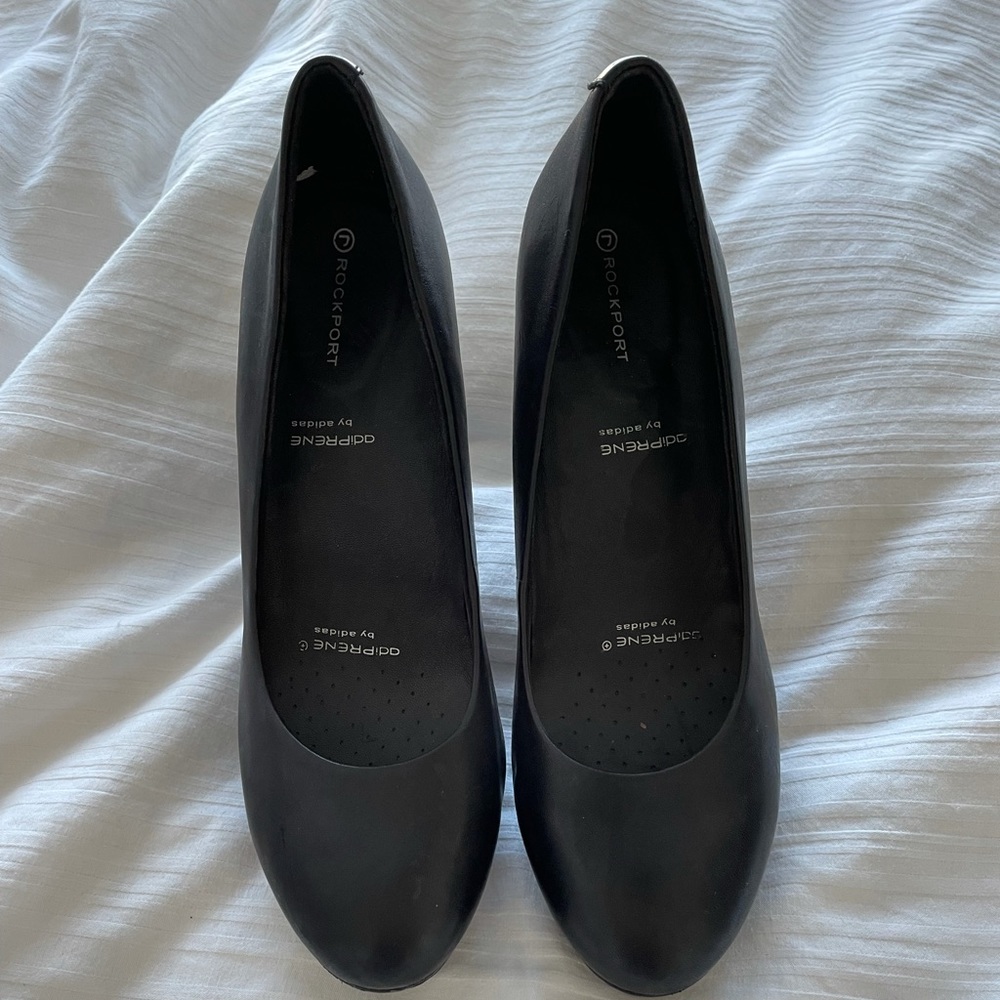 Platform Leather Rockport Heel Size 8